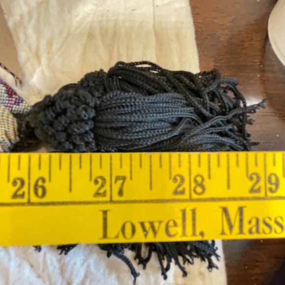 Holiday Cat Tapestry Table Runner With Festive Design & Tassels 27" X 13.5" - Picture 10 of 11